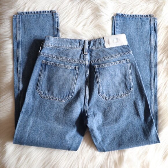 NWT Anthropologie Jeans Straight Leg Light Wash Size 25 - Picture 7 of 8